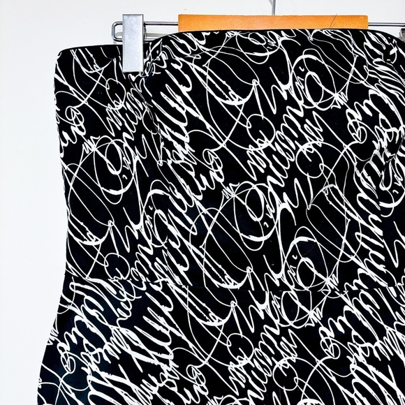 SPENSER JEREMY Black and white strapless dress - Picture 2 of 6